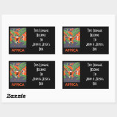 スーツケースパーソナライズされた旅行のステッカーのタグ付け 長方形シール (シート)