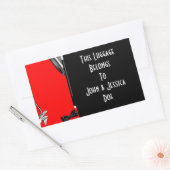 スーツケースパーソナライズされた旅行のステッカーのタグ付け 長方形シール (封筒)