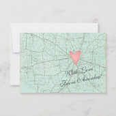 スーツケース旅行パーティーRSVPカード 出欠カード (裏面)