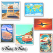 スーツケース用トラベルステッカー（旅行用） シール (正面)