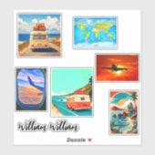 スーツケース用トラベルステッカー（旅行用） シール (シート)