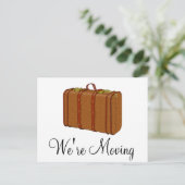 スーツケース通知はがきを移動する 案内ポストカード (スタンド正面)
