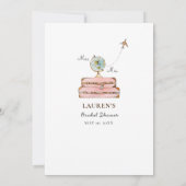 スーツケース「どこにいた」ブライダルシャワーゲーム 招待状 (裏面)