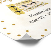 スーツケース ドロップオフ ブライダルシャワー サイン (角)