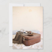 スーツケース ハット 口紅 引退パーティー 招待状 (裏面)