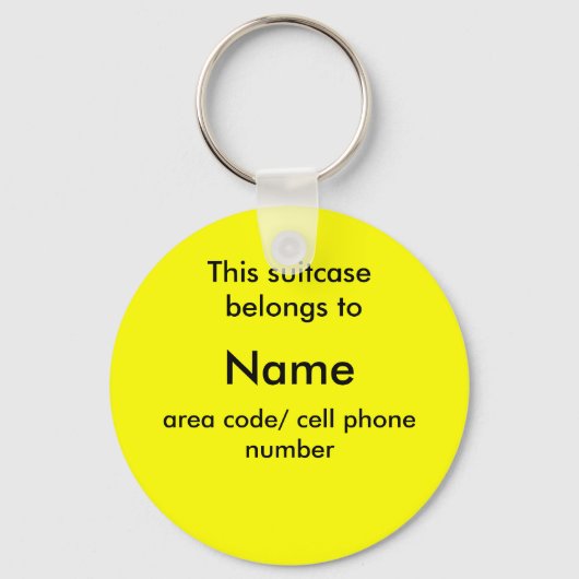スーツケースIDラベル キーホルダー (正面)