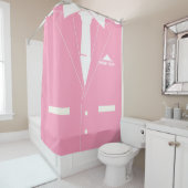 スーツパーソナライズされた名前をカスタムする付シャワーカーテン シャワーカーテン (インサイチュ)