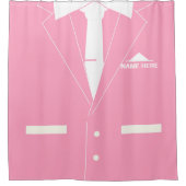 スーツパーソナライズされた名前をカスタムする付シャワーカーテン シャワーカーテン (正面)