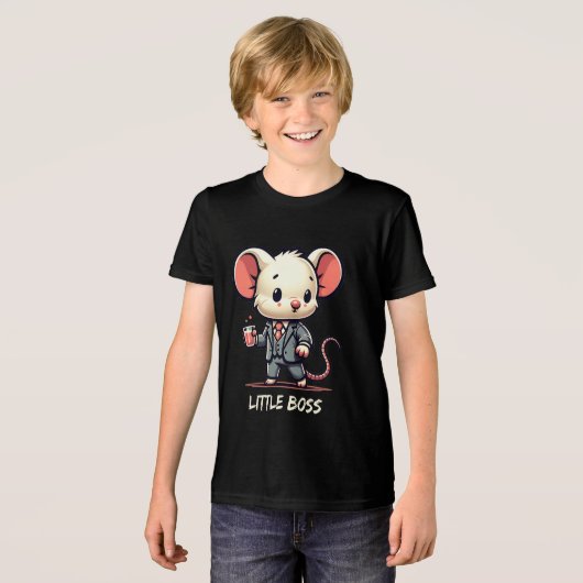 スーツ姿のねずみ トライブレンドＴシャツ (正面全面)