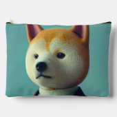 スーツ姿の犬 アクセサリーポーチ (正面)