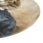 スーツ姿の猫 カッティングボード (角)