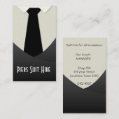 スーツ採用 名刺 (正面/裏面)