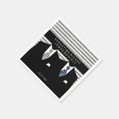 スーツ氏とグレー・ブルー・タイズゲイ結婚ズ スタンダードカクテルナプキン (角)