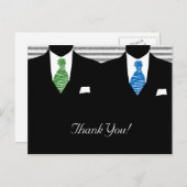 スーツ氏とタイゲイさん結婚ありがとう ポストカード (正面/裏面)