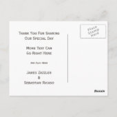 スーツ氏とタイゲイさん結婚ありがとう ポストカード (裏面)