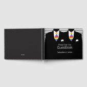 スーツ氏とレインボータイズゲイ結婚のカスタム ゲストブック