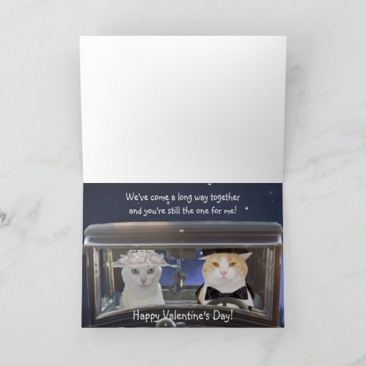 スーテおもしろいアートにバレンタイン シーズンカード (内部)