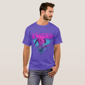 スーティースイープギターVaporwave  おもしろ Tシャツ (正面フル)