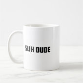 スーデュードワッツアップウイルおもしろいスクールつる植物ミーム_1 コーヒーマグカップ (左)