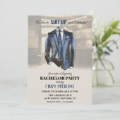 スートアップバチュラーパーティ招待状 招待状 (スタンド正面)