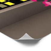 スーパカラフル意欲を起こーヒーロー引用文ルー子供へム ポスター (角)