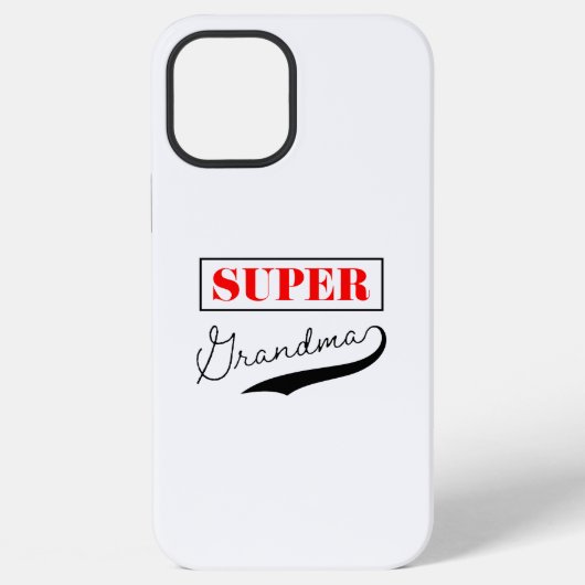 スーパーおばあちゃん iPhoneケース (裏面)