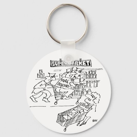 スーパーに刑事を置く キーホルダー (正面)