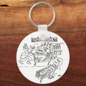 スーパーに刑事を置く キーホルダー (正面)