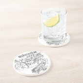 スーパーに刑事を置く コースター (側面)