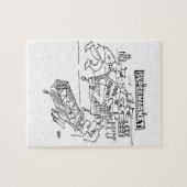 スーパーに刑事を置く ジグソーパズル (横)