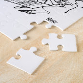 スーパーに刑事を置く ジグソーパズル (側面)