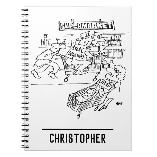 スーパーに刑事を置く ノートブック (正面)