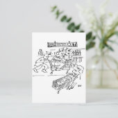 スーパーに刑事を置く ポストカード (スタンド正面)