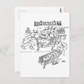 スーパーに刑事を置く ポストカード (正面/裏面)