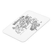 スーパーに刑事を置く マグネット (左側)