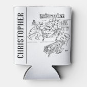 スーパーに刑事を置く 缶クーラー (正面)