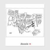 スーパーは通路に信号を持っている。おもしろい シール (シート)