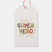 スーパーアニマル キュートな子供の誕生日 ギフトタグ (裏面)