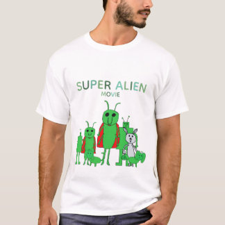 スーパーエイリアンムービーTシャツ＋キャスト Tシャツ