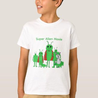 スーパーエイリアン映画 フルキャラ キッズTシャツ Tシャツ