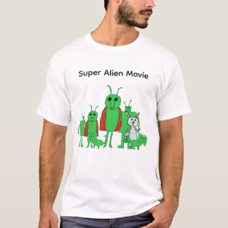 スーパーエイリアン映画 フルキャラTシャツ Tシャツ