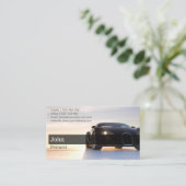 スーパーカーの自動車ディーラー 名刺 (スタンド正面)