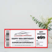 スーパーカーエクスペリエンス受講券編集可能テンプレート (スタンド正面)