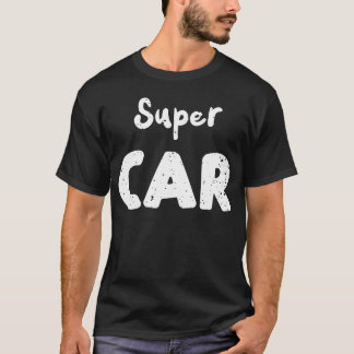 スーパーカーレースの少女 Tシャツ