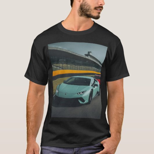 スーパーカー車ののTシャツデザイン。 Tシャツ (正面)