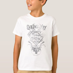 スーパーガファンシーール銀のロゴ Tシャツ