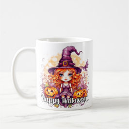 スーパーガーリーな魔女 | ハッピーハロウィン コーヒーマグカップ