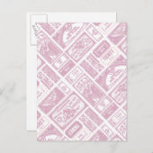 スーパーガールがピンクのワンパターンを認める ポストカード (正面/裏面)