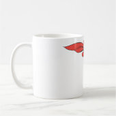 スーパーガールが右に飛ぶ コーヒーマグカップ (左)