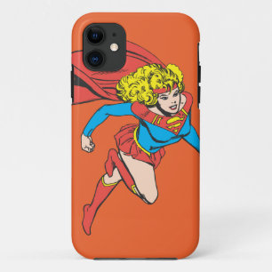 スーパーガールが右に飛ぶ iPhone 11 ケース